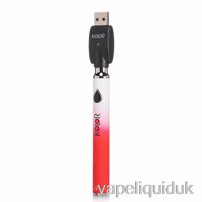 Leaf Buddi Kolor Twist Slim 650mAh Battery Red Vape Juice